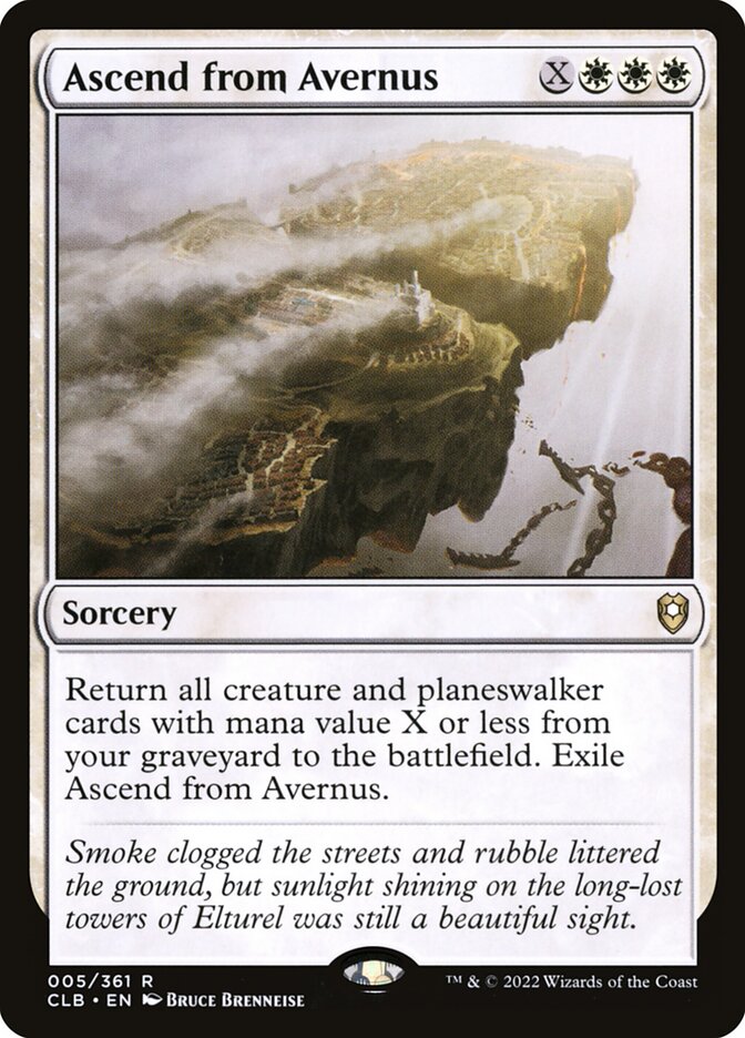 Ascend from Avernus - Commander Legends #005 Card Front