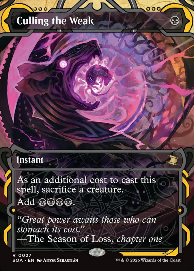 Culling the Weak Secrets of Strixhaven Mystical Archive #027Card Front