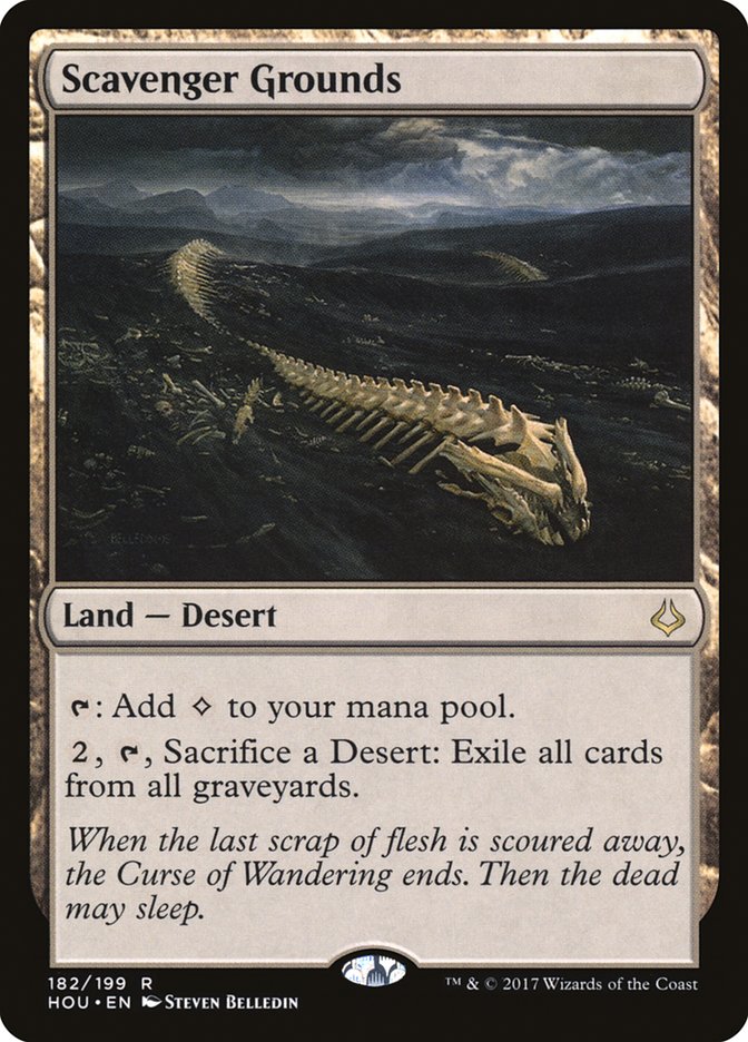 Hour of Devastation Scavenger Grounds #182 Card Front