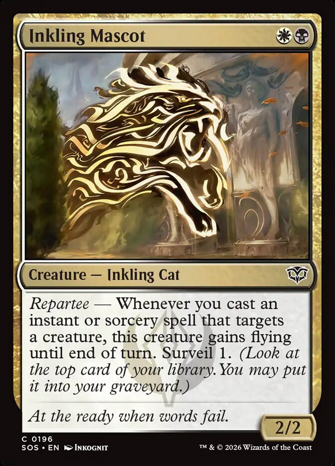 Inkling Mascot Secrets of Strixhaven #196Card Front