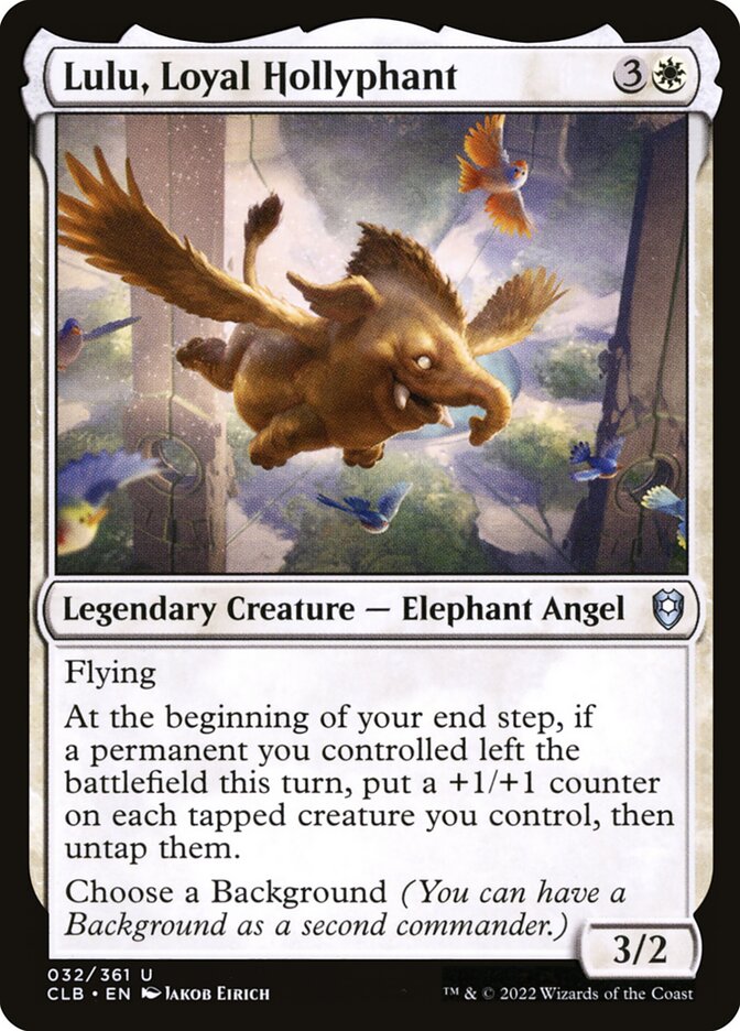 Lulu, Loyal Hollyphant - Commander Legends #032 Card Front