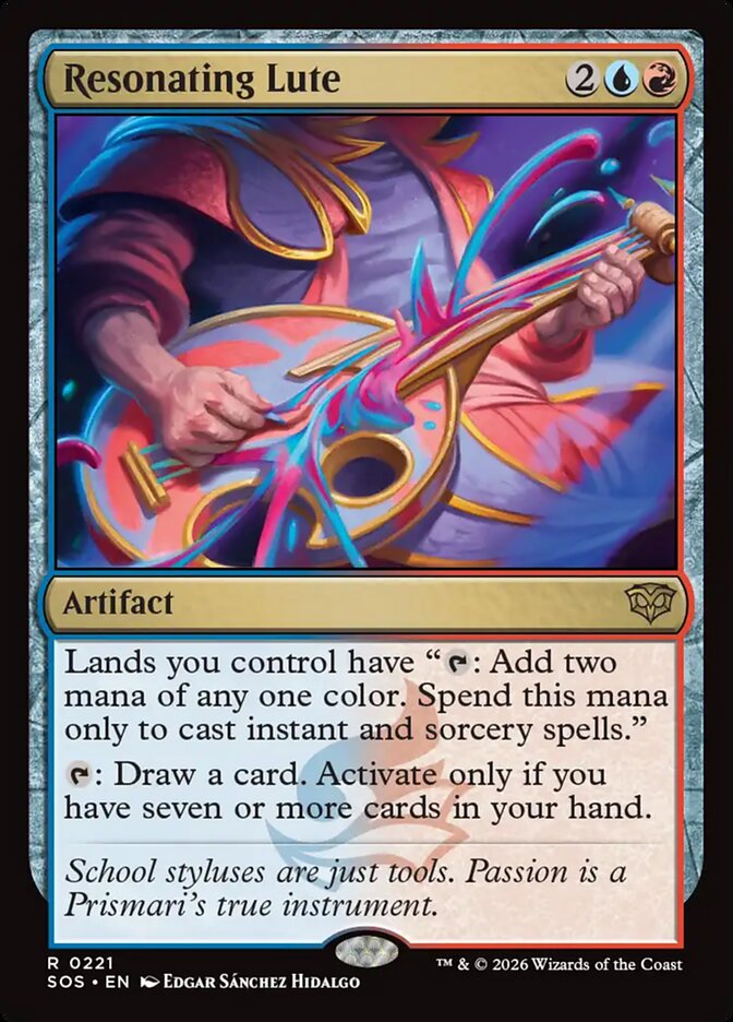 Resonating Lute Secrets of Strixhaven #221Card Front