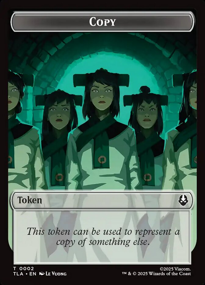 Copy Avatar The Last Airbender Token #002 MTG Single Card Front