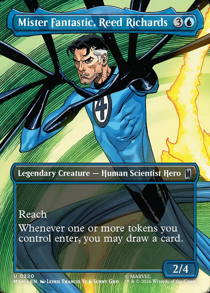 Marvel Superheroes Mister Fantastic, Reed Richards Card Front