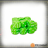 Green 6mm Dice Set - 20 TT Comba...