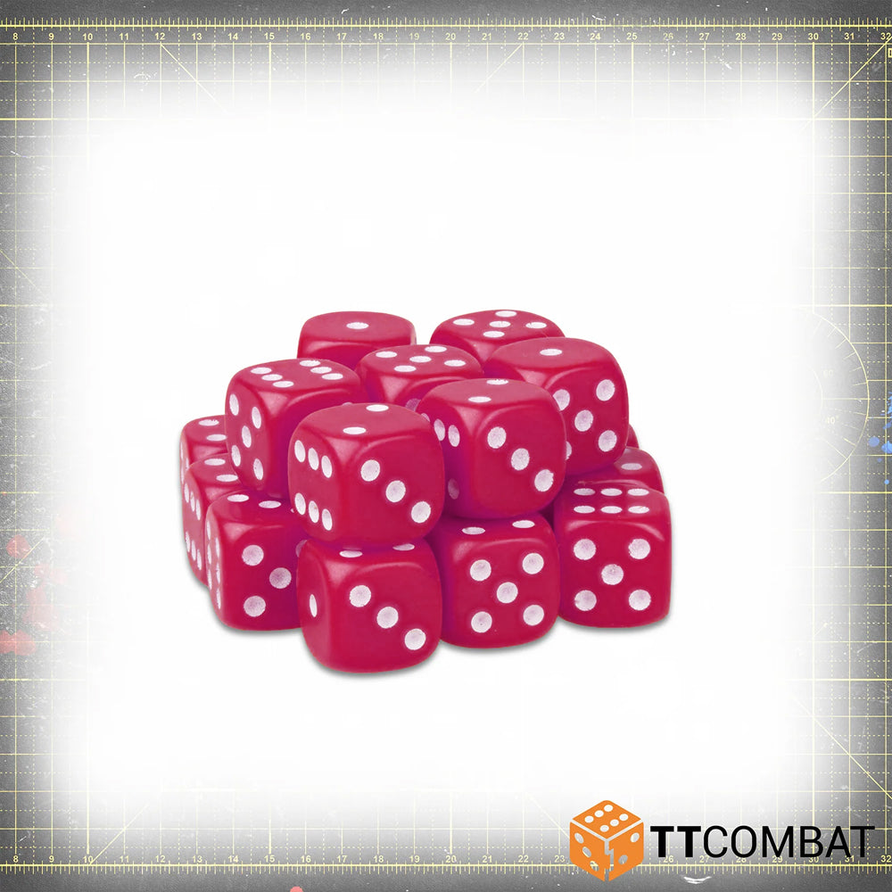 Pink 6mm Dice Set - 20 TT Combat Gaming Dice