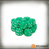Green 6mm Dice Set - 20 TT Comba...