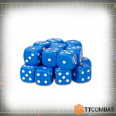 Blue 6mm Dice Set - 20 TT Combat...