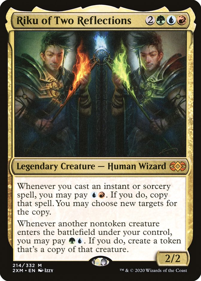 Riku of Two Reflections Double Masters #214 Card Front