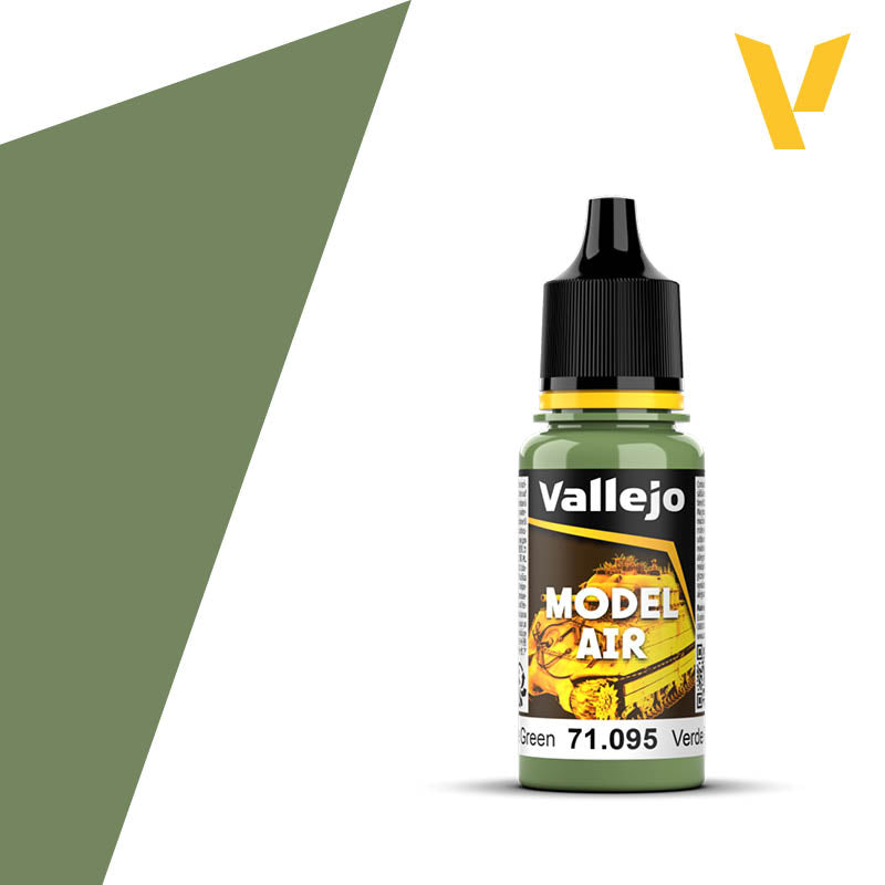 Vallejo Model Air Pale Green 18ml Dropper Bottle