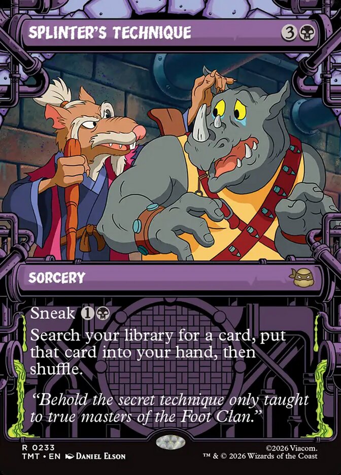 Splinter's Technique Sewer Frame #233