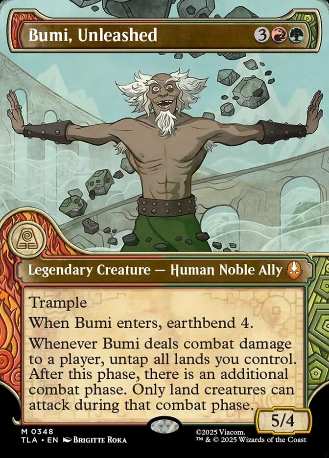 Elemental Frame Bumi, Unleashed Avatar The Last Airbender #348 MTG Single Card Front
