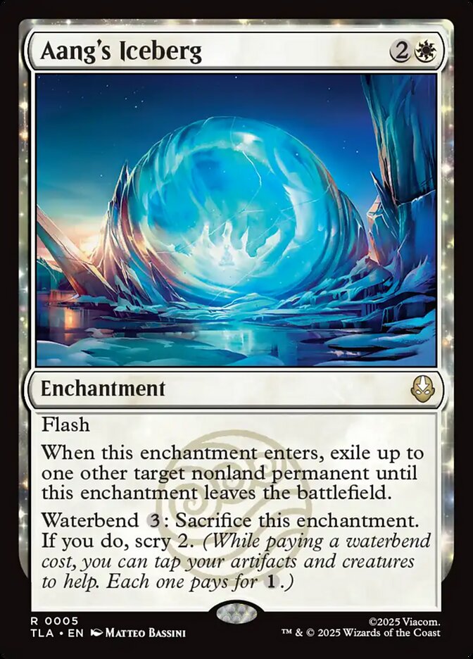 Aang's Iceberg Avatar The Last Airbender #005 MTG Single Card Front