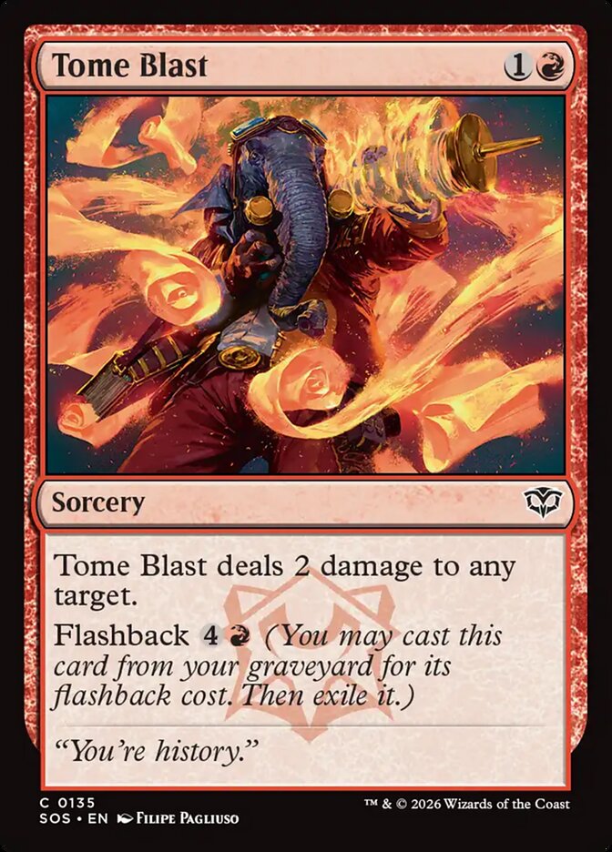 Tome Blast Secrets of Strixhaven #135Card Front