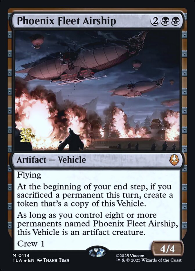 Phoenix Fleet Airship Avatar The Last Airbender #114 Prerelease Promo Card Front