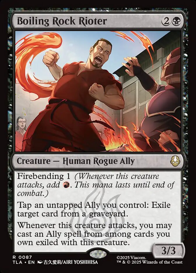 Boiling Rock Rioter Avatar The Last Airbender #087 MTG Single Card Front