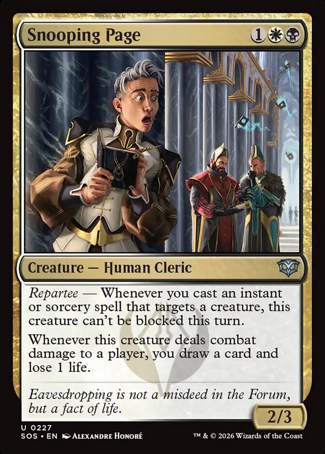 Snooping Page Secrets of Strixhaven #227Card Front