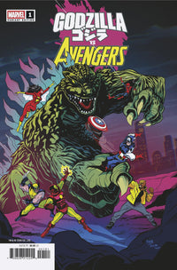 Godzilla vs. Avengers #1 Dave Bardin Variant