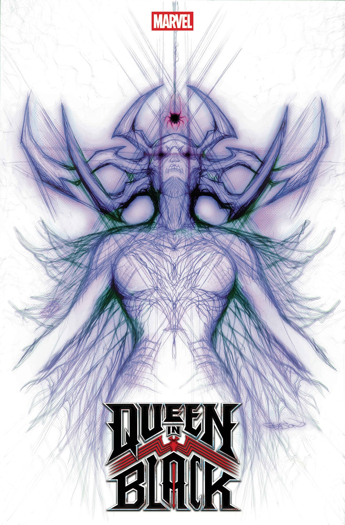 Queen In Black #1 Patrick Gleason Hela White Web Head Variant [Qib]