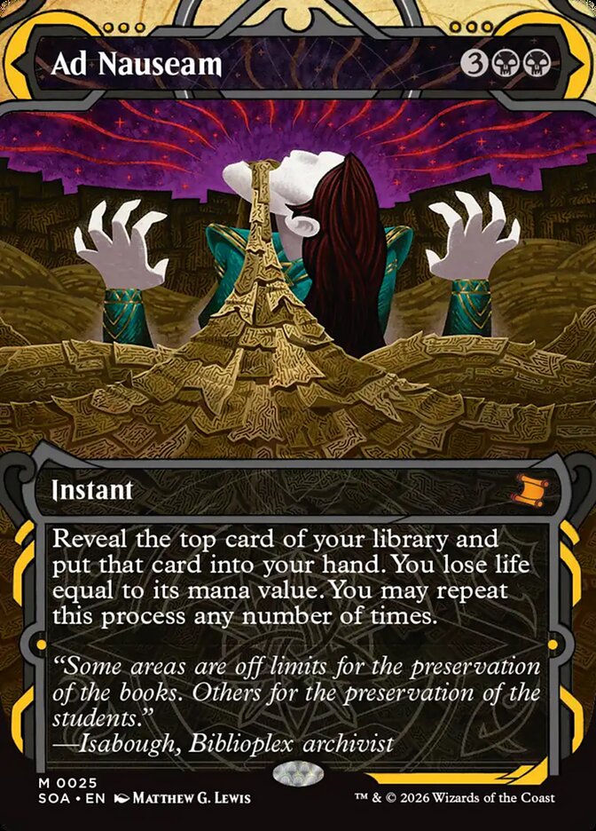 Ad Nauseam Secrets of Strixhaven Mystical Archive #025Card Front