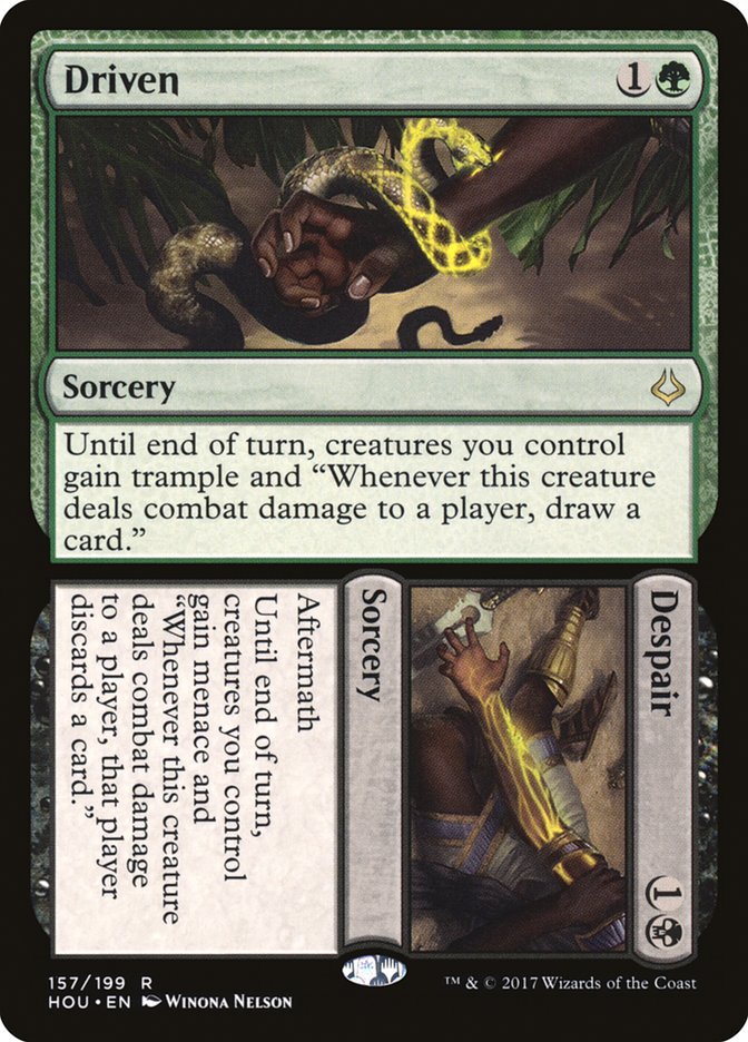 Hour of Devastation Driven // Despair #157 Card Front