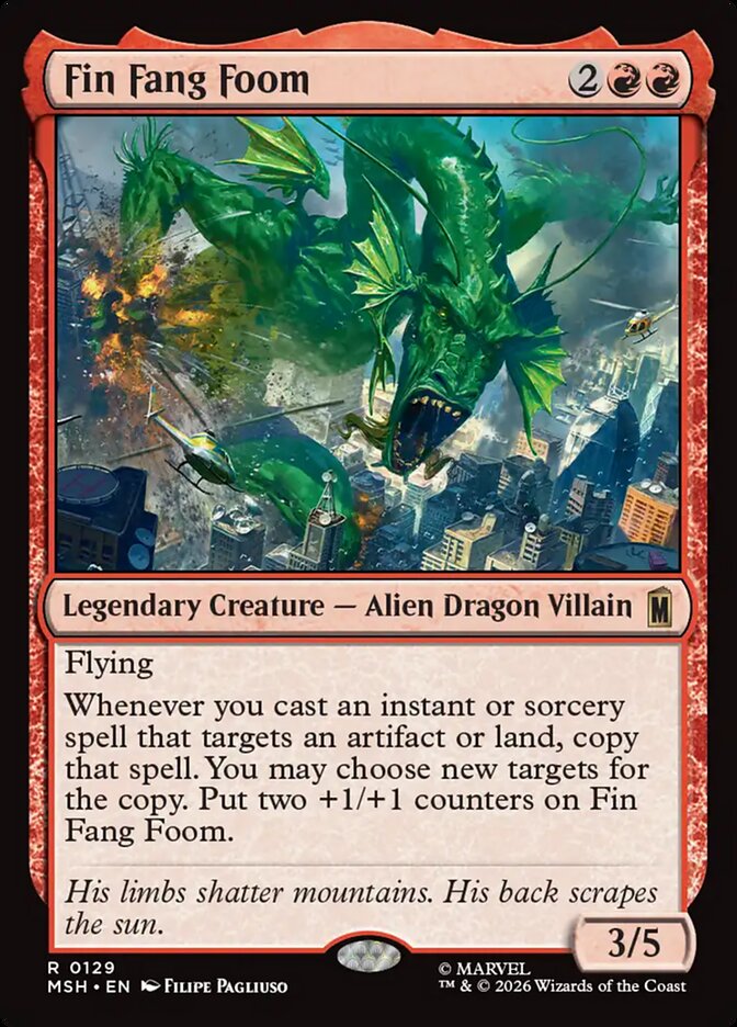Marvel Superheroes Fin Fang Foom Card Front