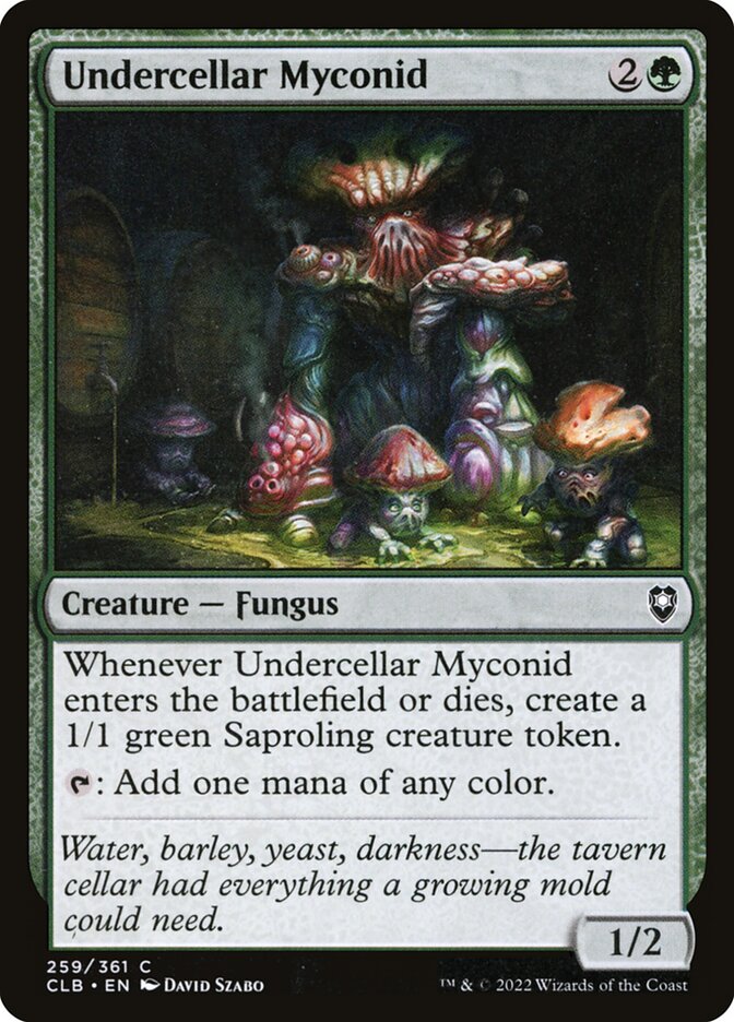 Undercellar Myconid - Commander Legends #259 Card Front