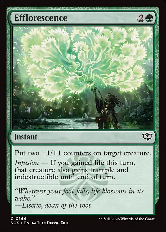 Efflorescence Secrets of Strixhaven #144Card Front