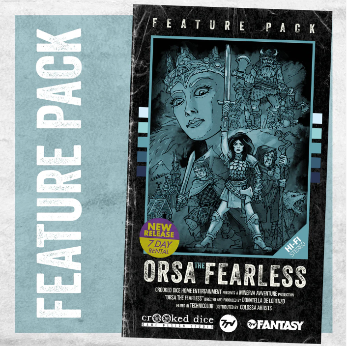 Orsa the Fearless Feature Pack. A sword and sorcery expansion featuring episodes, profiles, and accessories for 7TV Fantasy. Packed with thrilling content
