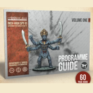 7TV Programme Guide Volume One. A 60-page illustrated guide featuring rules, background, and episodes for Department X, SHIVA, and Paranormal Exterminators.
