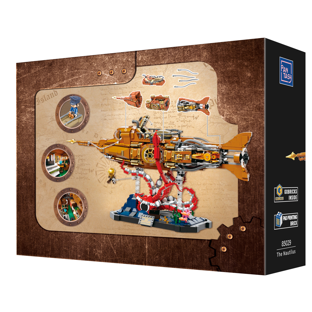 Nautilus Steampunk Submarine - Pantasy Brick Kit
