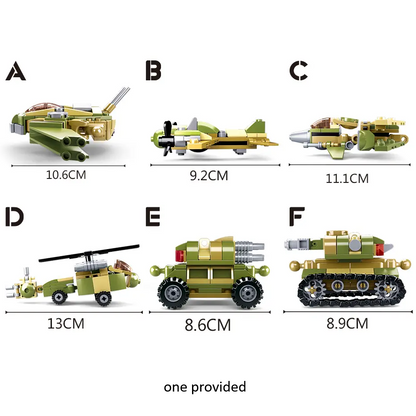 Sluban Army Ground Vehicle 6 | King of Land Force Building Brick Kit