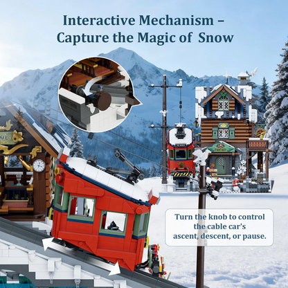 Mountain Summit Ski Cabin - Pantasy Brick Kit