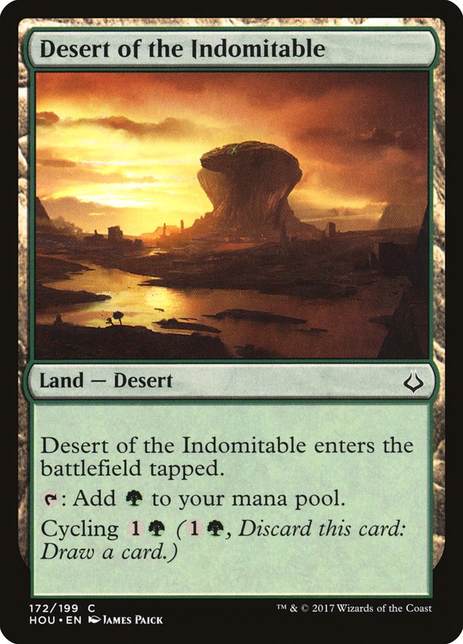 Hour of Devastation Desert of the Indomitable #172 Card Front