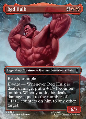 Marvel Superheroes Red Hulk Card...