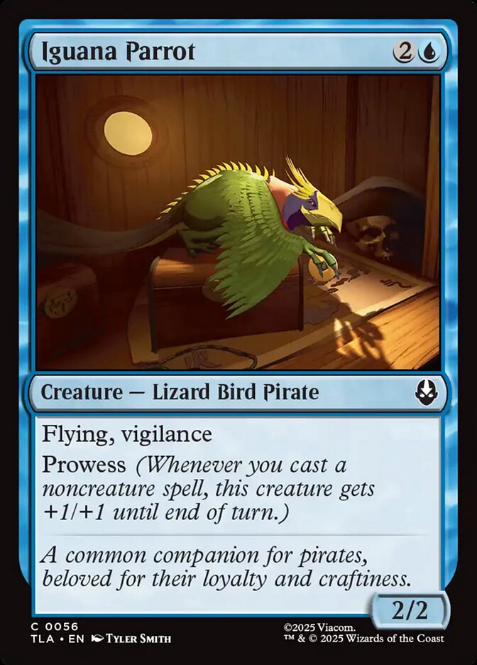 Iguana Parrot Avatar The Last Airbender #056 MTG Single Card Front