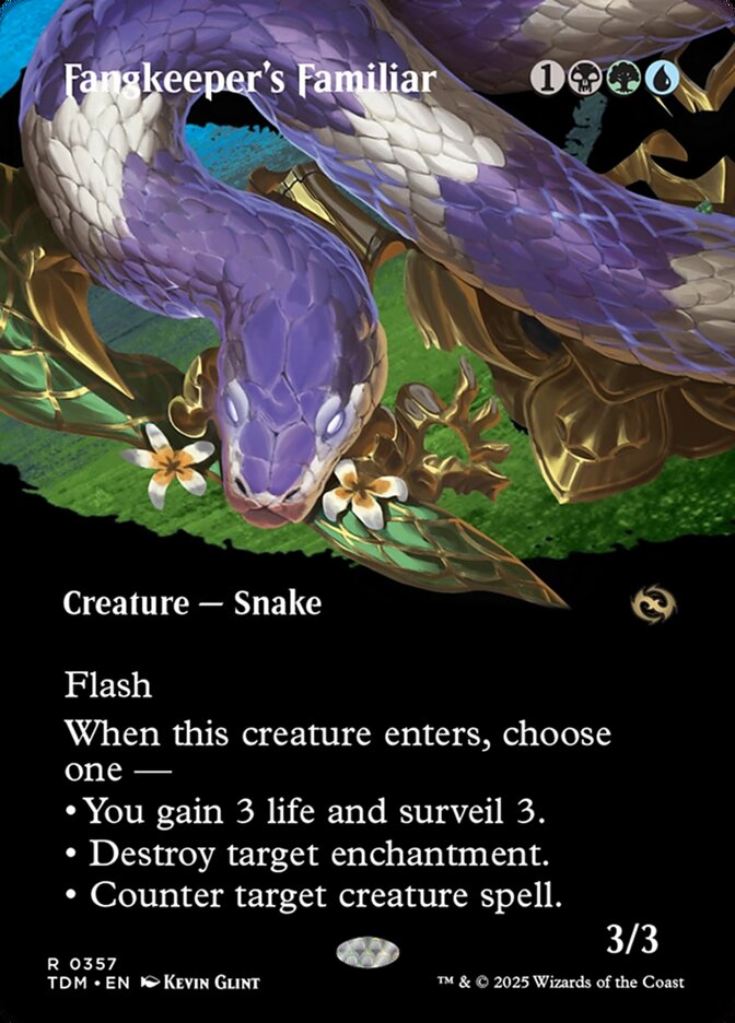 Borderless Fangkeeper's Familiar Tarkir Dragonstorm #357