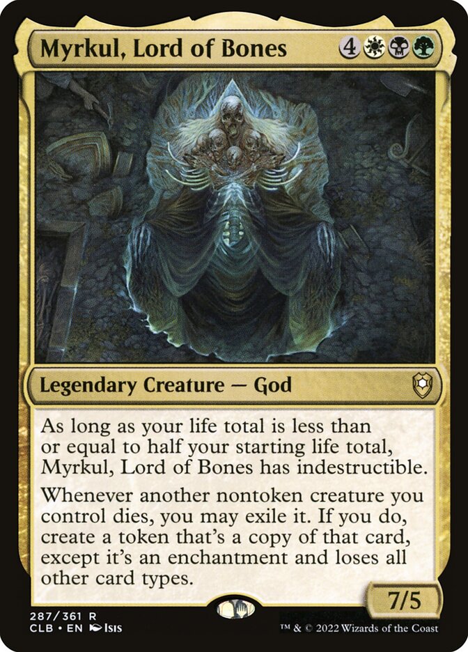 Myrkul, Lord of Bones - Commander Legends #287 Card Front
