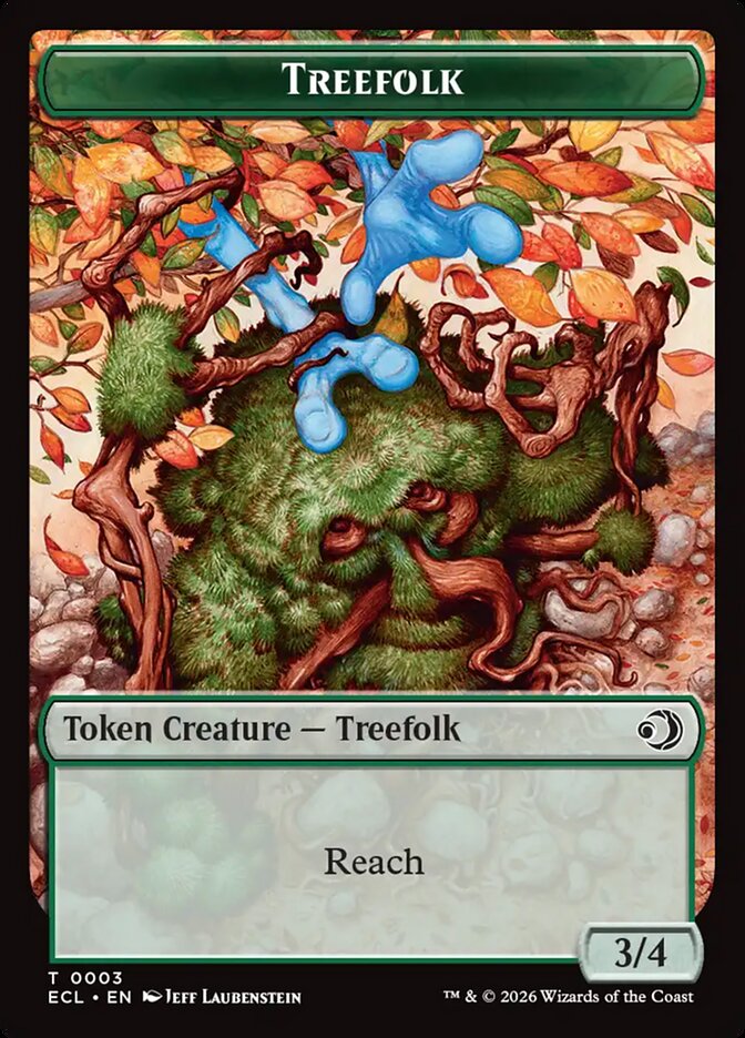 Treefolk Lorwyn Eclipsed Token #003