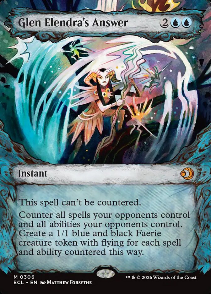 Glen Elendra's Answer Fable Frame Lorwyn Eclipsed #306