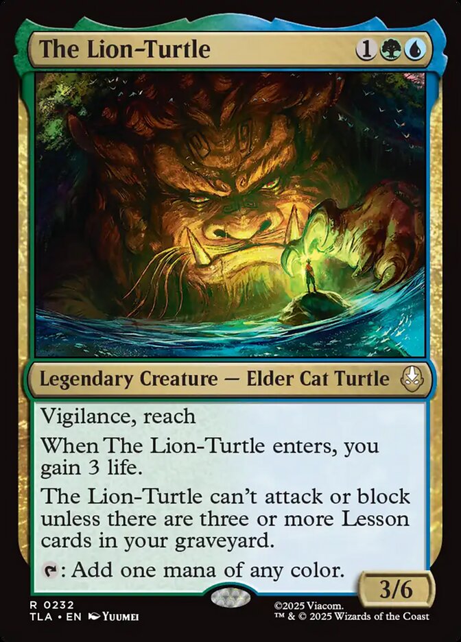 The Lion-Turtle Avatar The Last Airbender #232 MTG Single Card Front