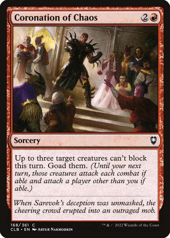 Coronation of Chaos - Commander Legends #168 Card Front