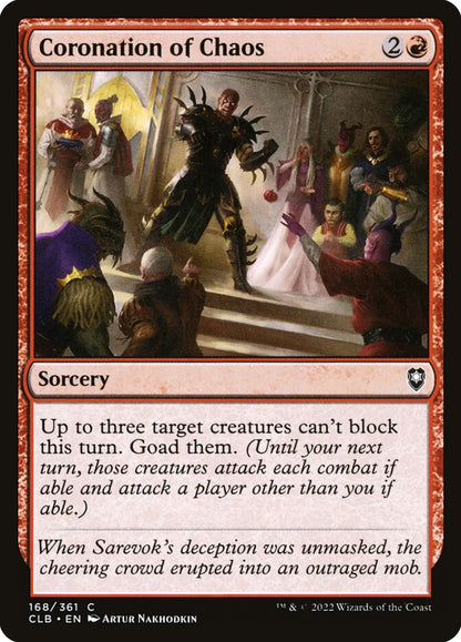 Coronation of Chaos - Commander Legends #168 Card Front