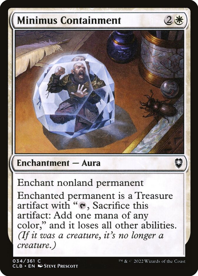 Minimus Containment - Commander Legends #034 Card Front