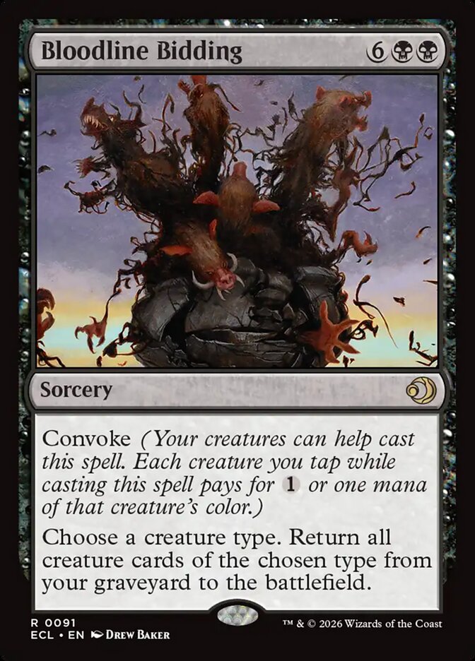 Bloodline Bidding Lorwyn Eclipsed #091
