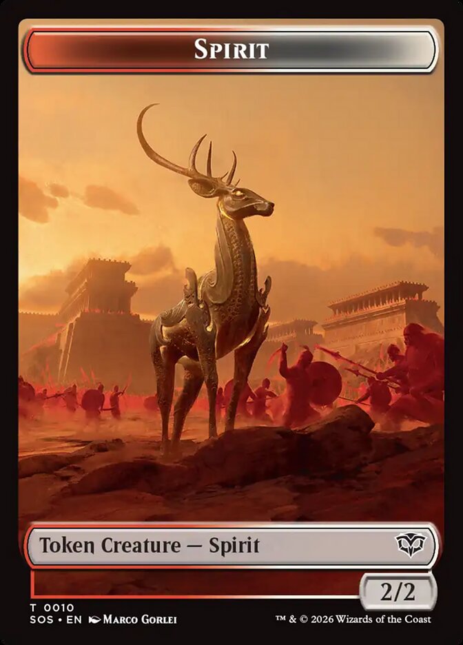 Spirit Secrets of Strixhaven Token #010Card Front
