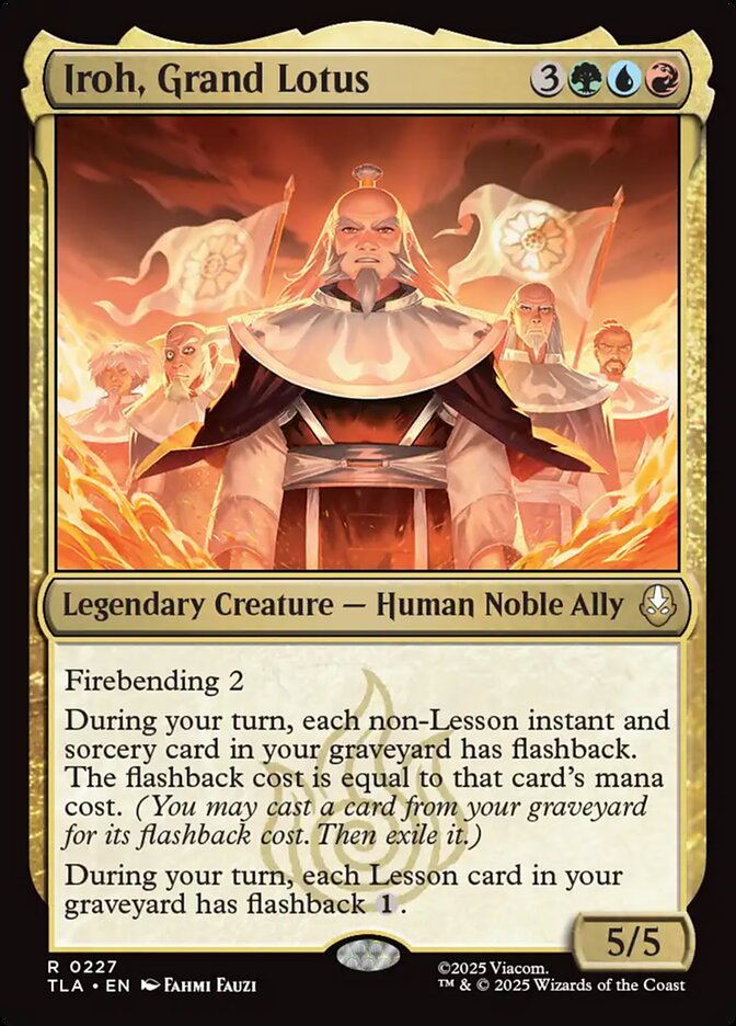Iroh, Grand Lotus Avatar The Last Airbender #227 MTG Single Card Front