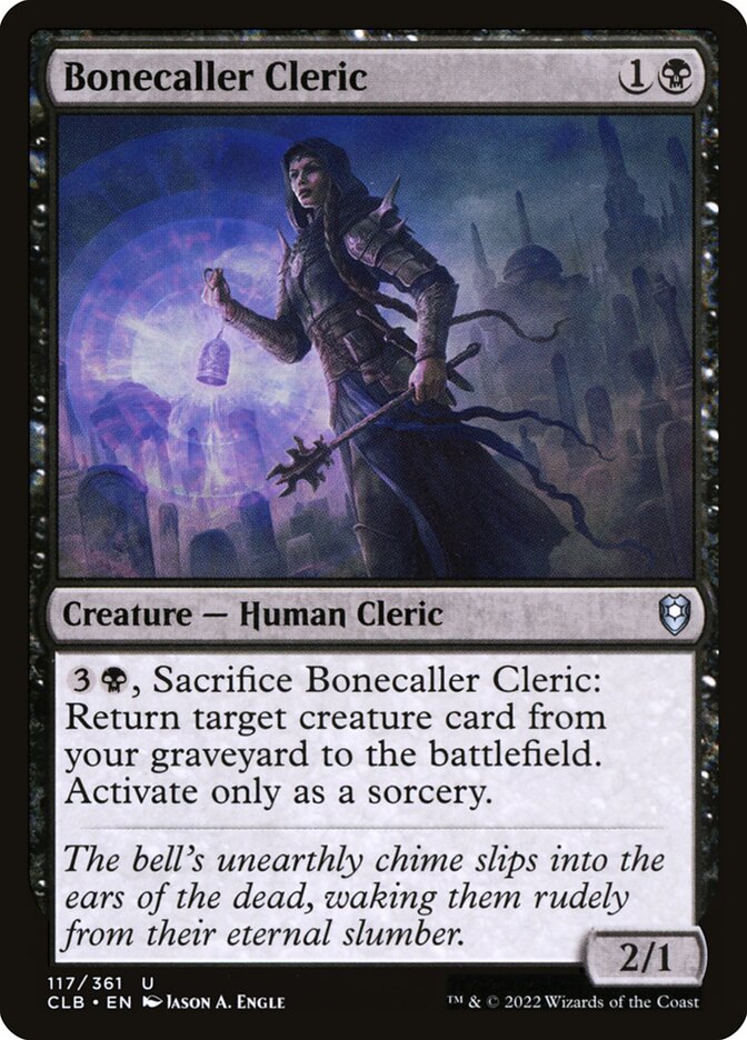 Bonecaller Cleric - Commander Legends #117 Card Front