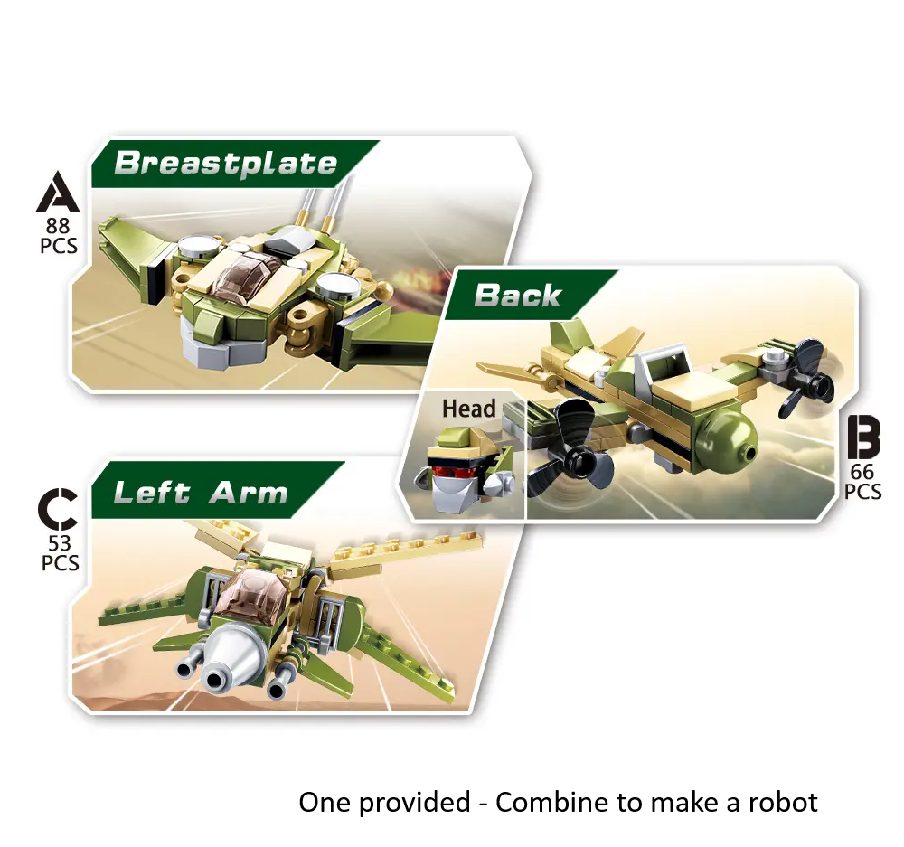 Sluban Army Aircraft 2 | King of Land Force Building Brick Kit