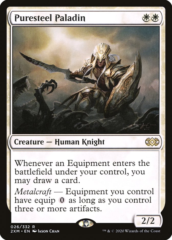 Puresteel Paladin Double Masters #026 Card Front